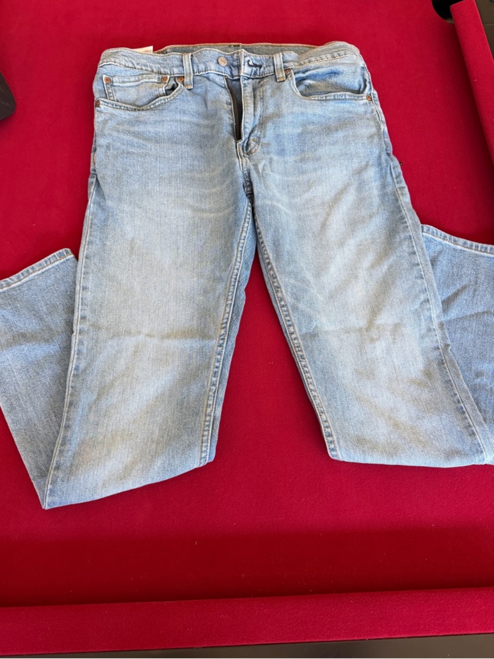 Levi's Men's Light Blue Straight Jeans - Classic Denim